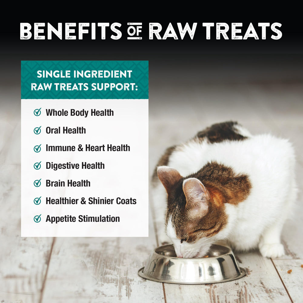Northwest Naturals Raw Rewards chicken neck frozen-dried process image communicates long shelf life.