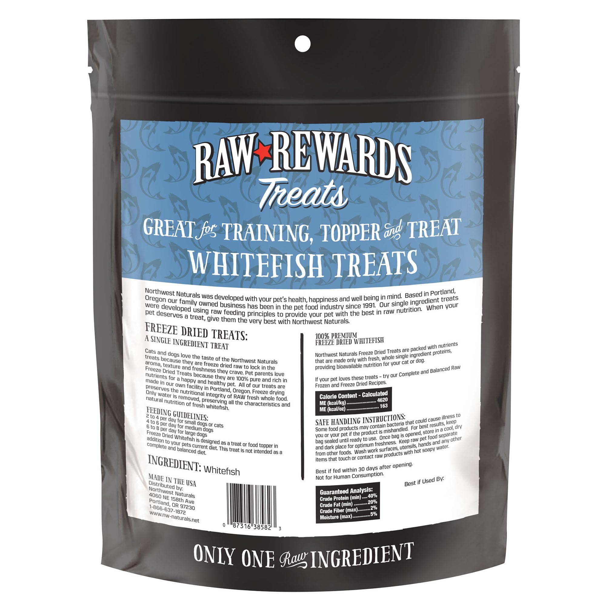 Dogs and cats enjoy Northwest Naturals treats during mealtime or playtime.