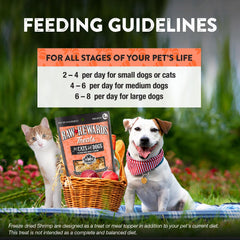 Northwest Naturals freeze-dried shrimp treats provide a human-grade option for careful owners.