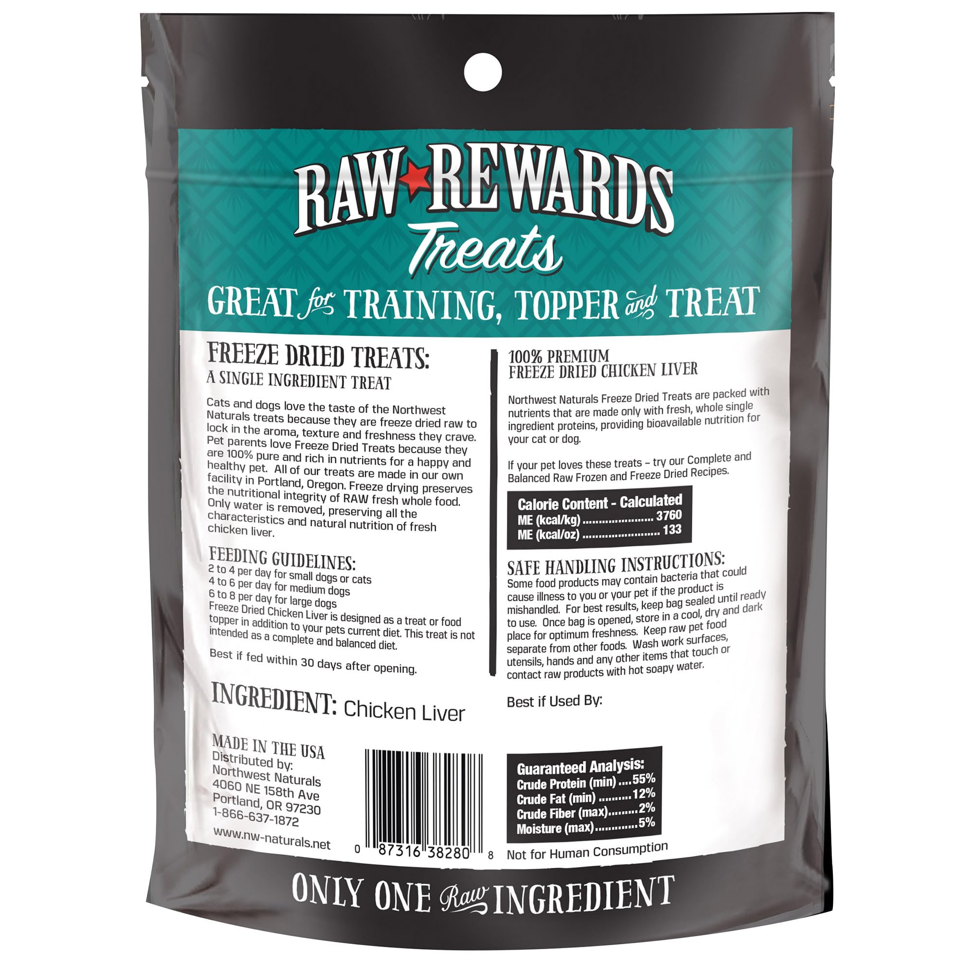 Northwest Naturals training treat bite supports focused rewards during activities.