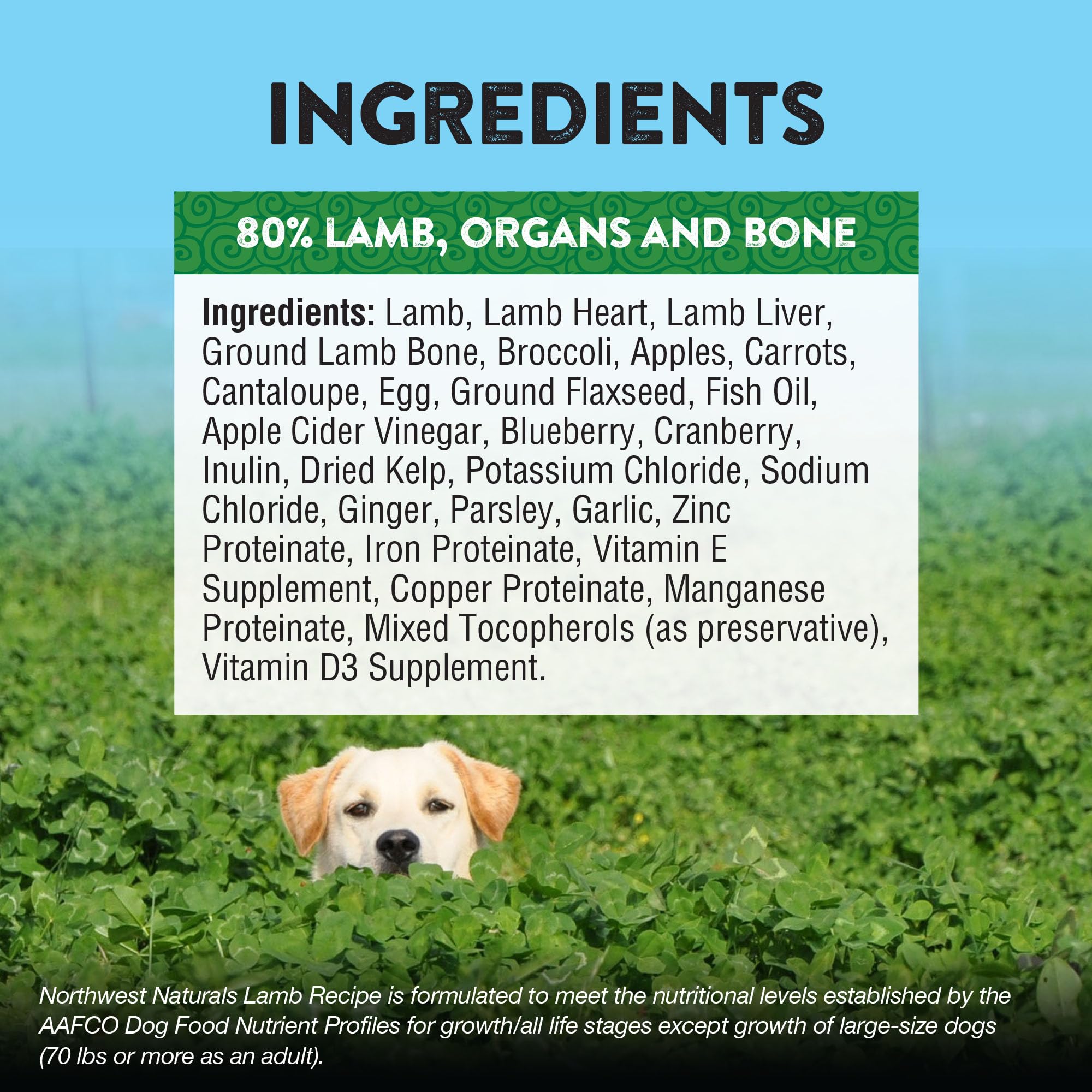 Northwest Naturals bite-sized lamb bites great for training and rewards.