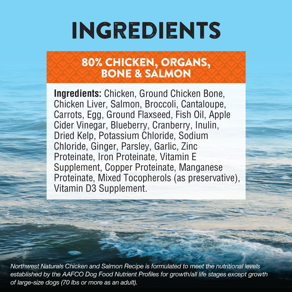 Northwest Naturals travel-packaging opened for on-the-go feeding.