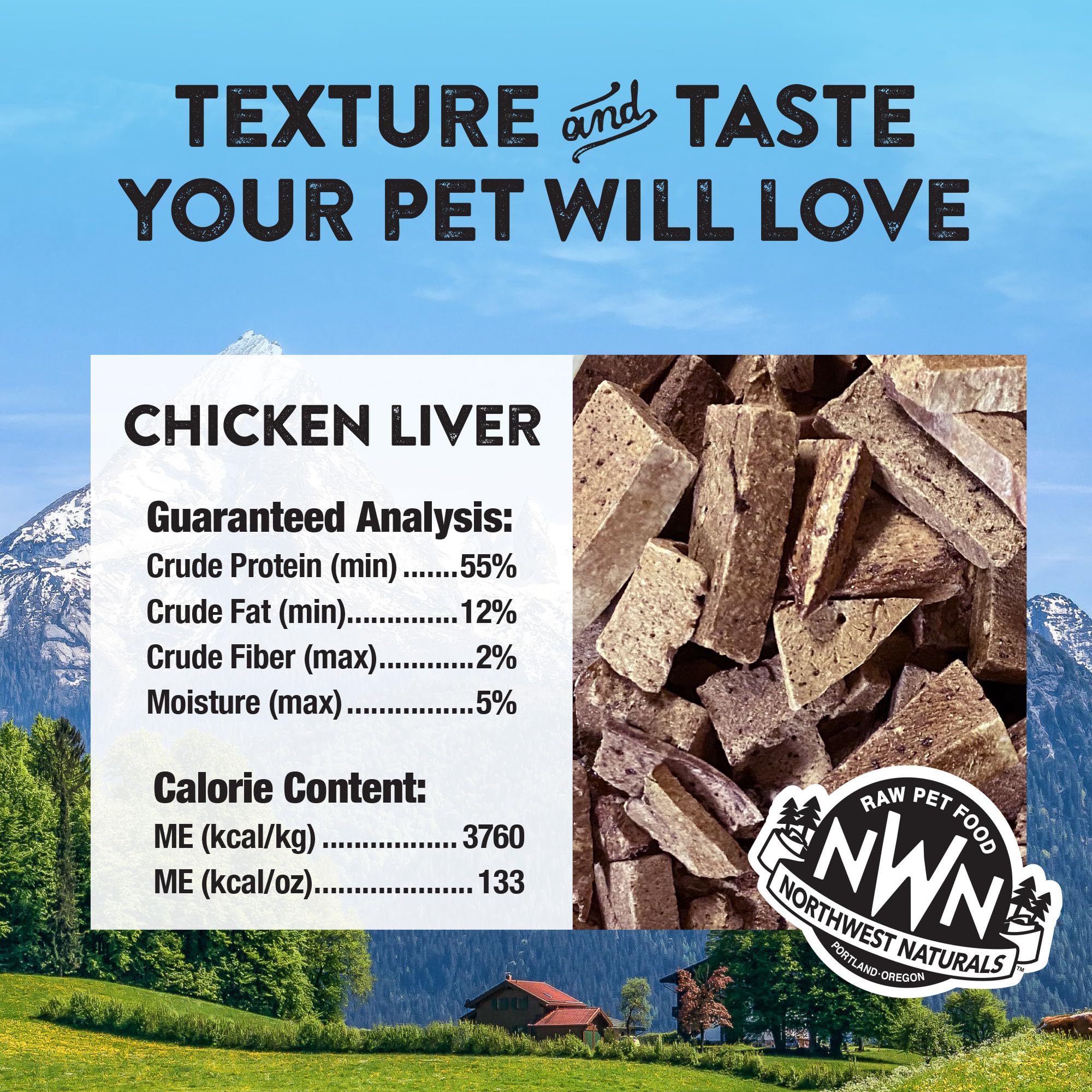 Northwest Naturals USA-made pet snack emphasizes safety through USDA inspector oversight.