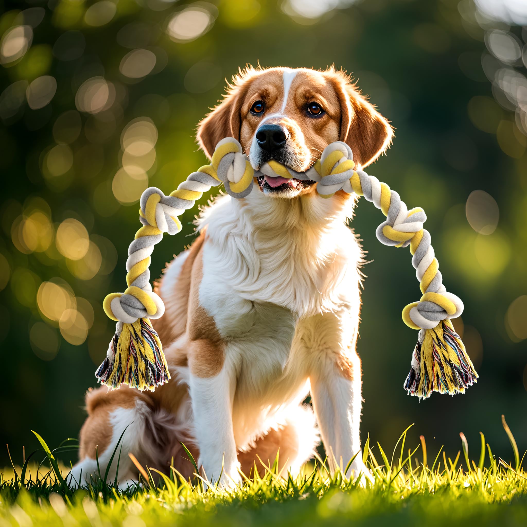 Norvy XXL 6-Knot Rope Toy heavy-duty weight and thickness near 1.8 pounds