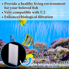 Nosiny 10-pack filter foam pads package shows generous replacement quantity.