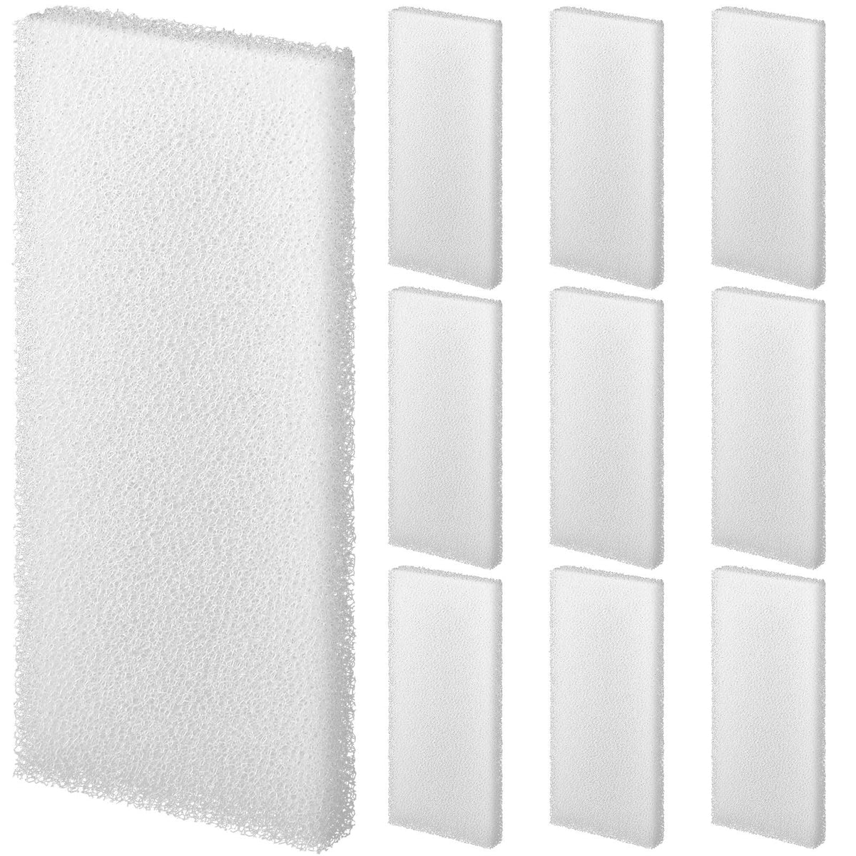 Nosiny filter foam pad for Fluval U2 close-up highlighting fine porosity for debris capture.