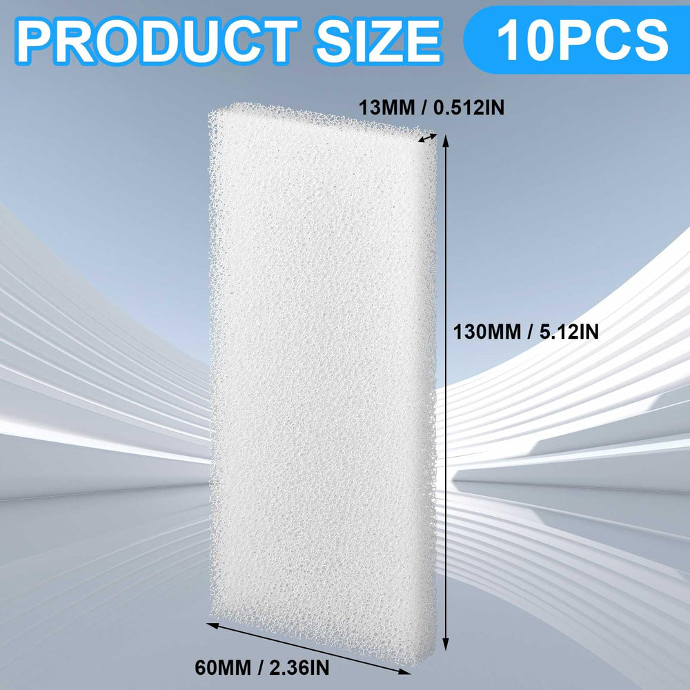 Nosiny filter foam pad in-tank fit demonstrates space-efficient filtration.