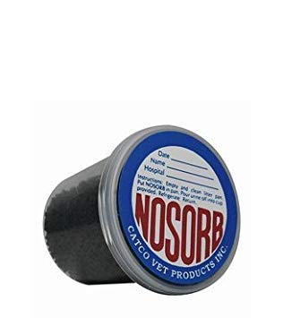 NOSORB six-pack cups shown in packaging for easy at-home urinalysis sample collection.