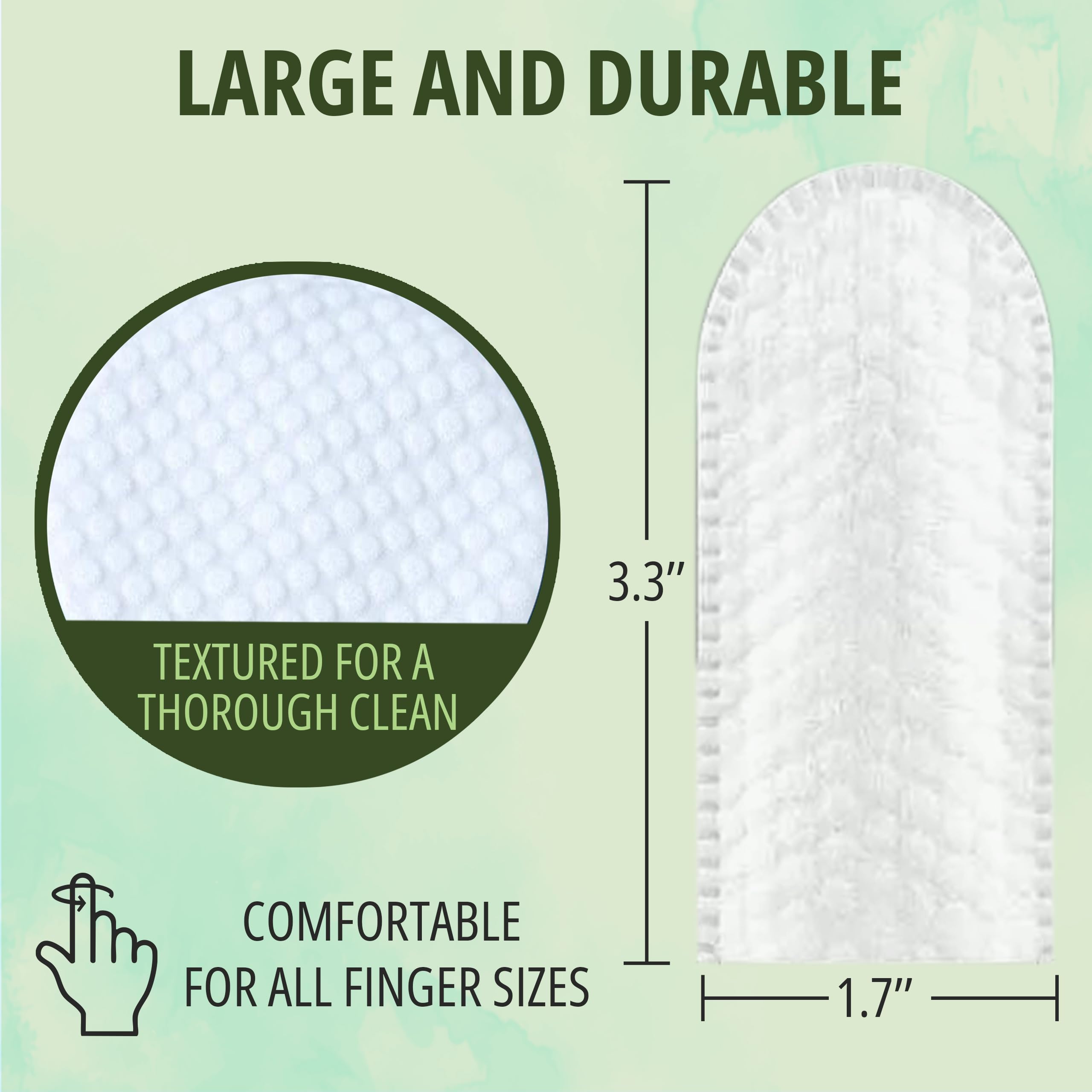 NOVEHA dog ear wipes close-up texture shows soft, non-irritating material.