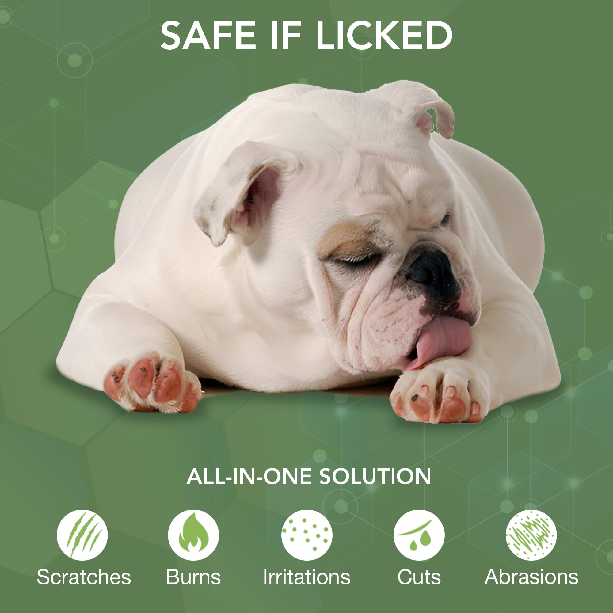 NOVEHA dog wound therapy spray helps itching relief for dogs during daily care.