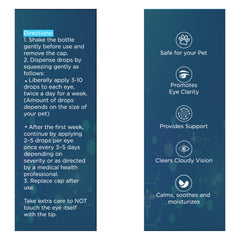 NOVEHA Pet Drops label highlights Lanosterol and NAC formula.
