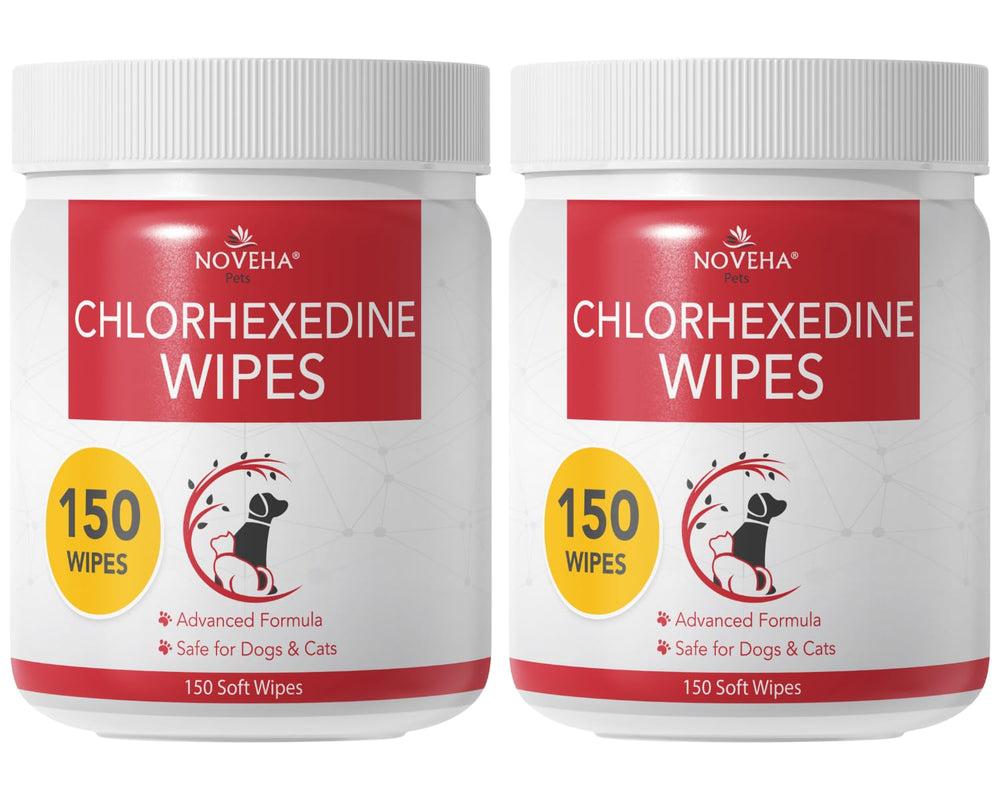 NOVEHA Pet Wipes for facial folds offer gentle cleansing and skin care.