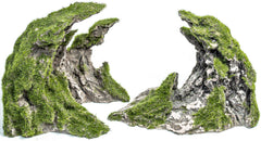 Novelsite rock ornaments showcase vibrant color and safe fish hiding spots.