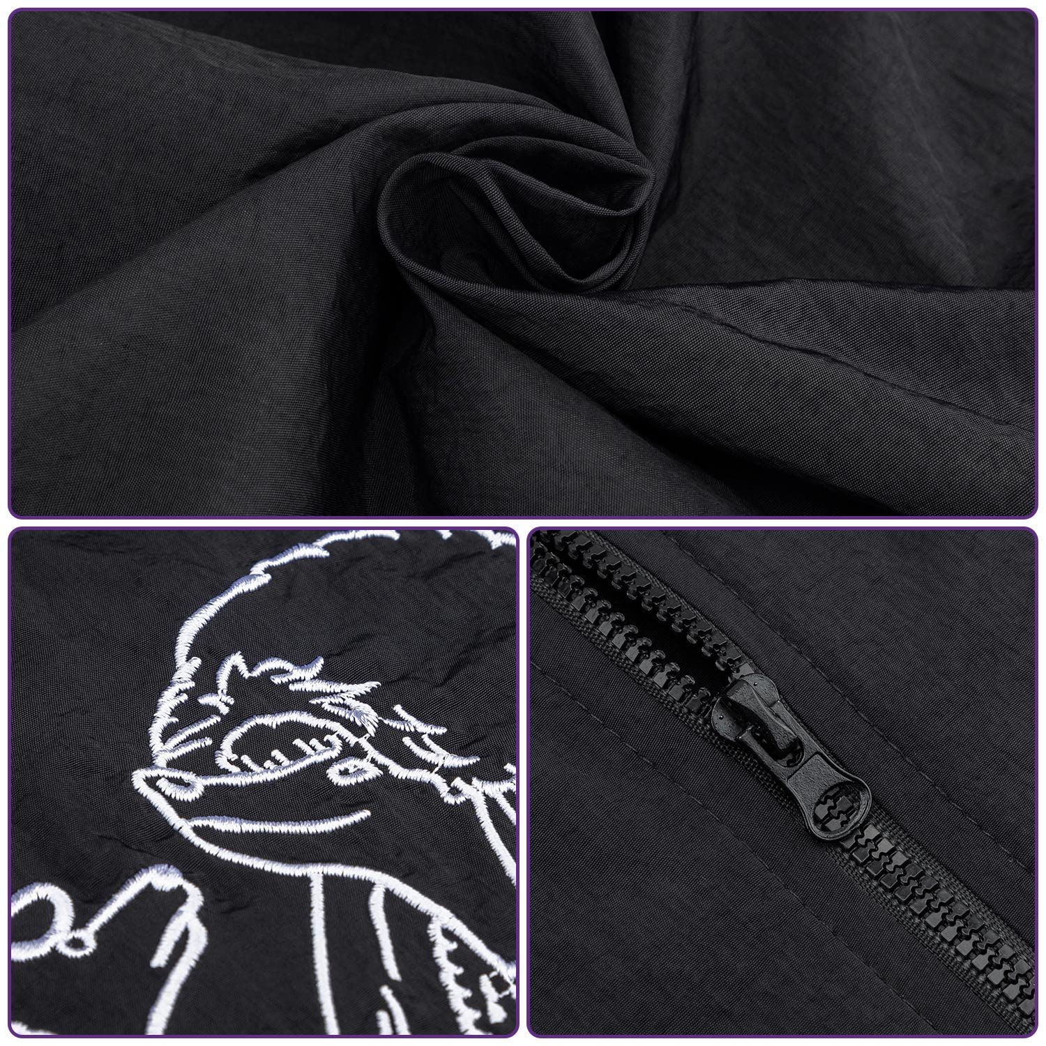 Noverlife purple-trim design adds stylish detail for long grooming shifts.