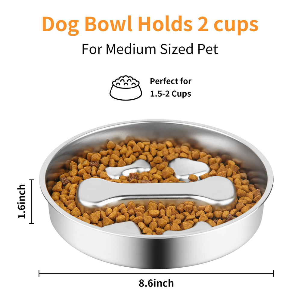 Novery slow-feeder bowl base ridge detail demonstrates paced-meal design to slow eating.