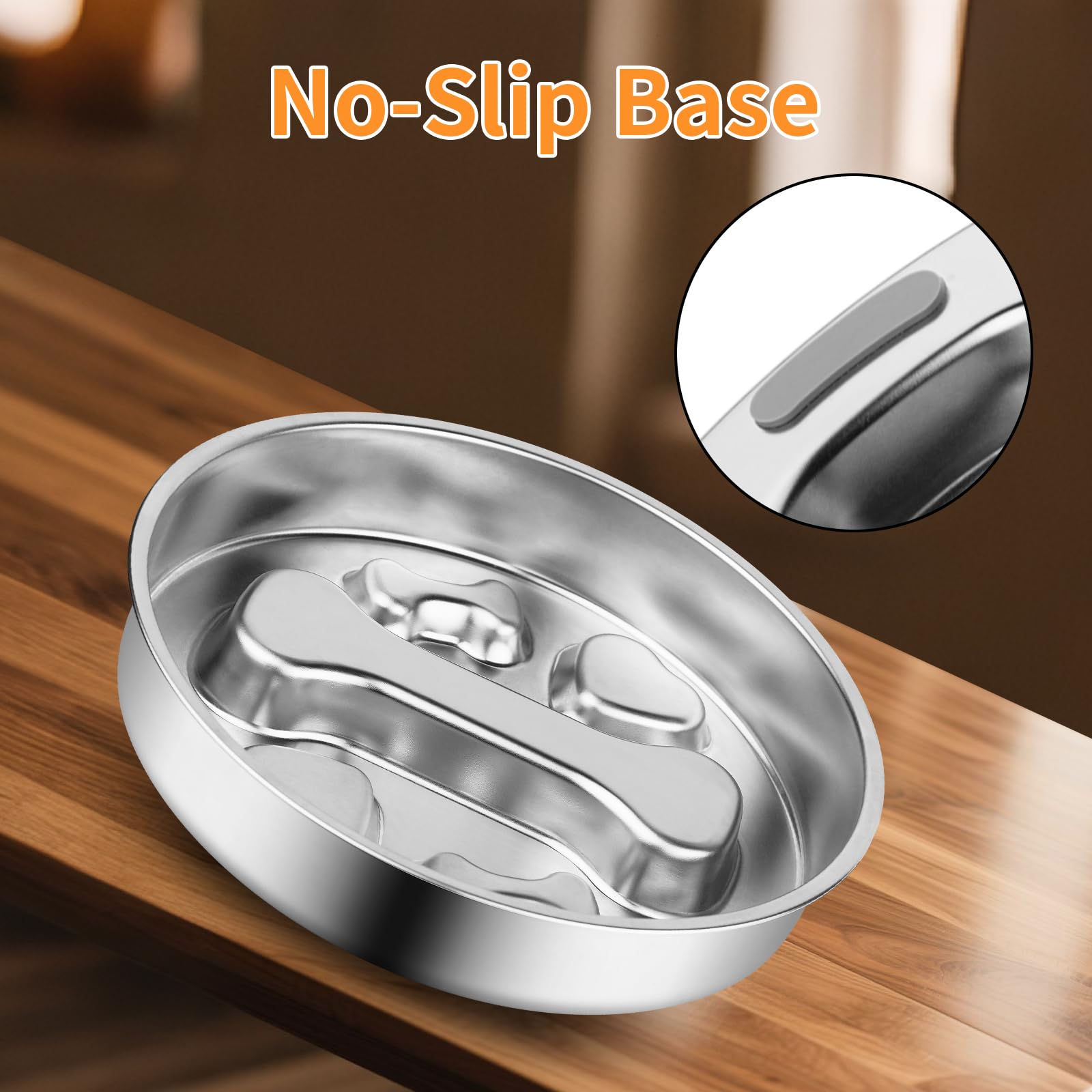 Novery slow-feeder bowl for dogs and cats offers meal or treat use at home.