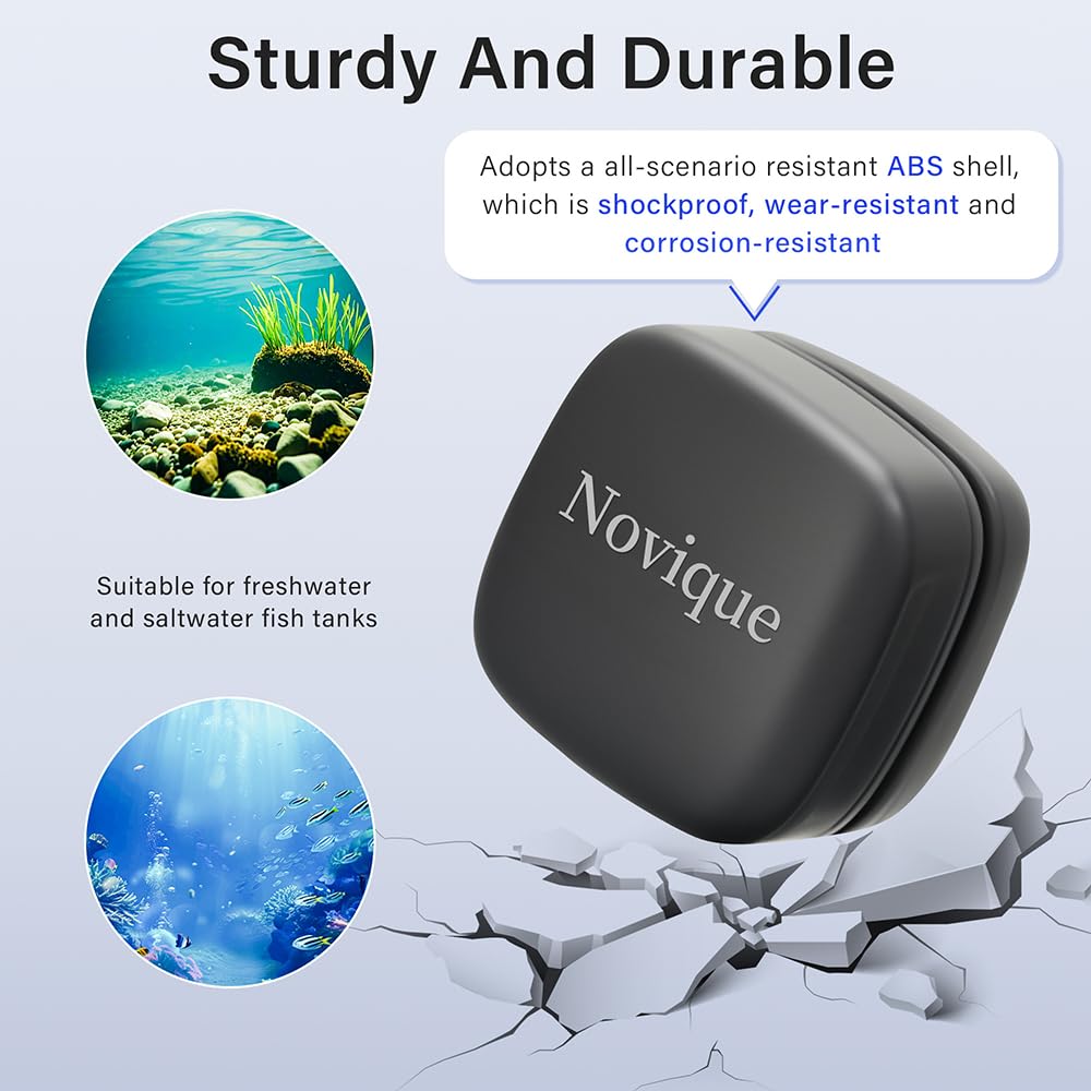 Novique compact size fits nano tanks and reduces cleaning fatigue.