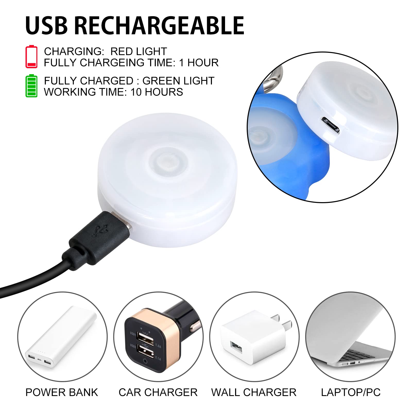 Novkin dog light shines up to 500 meters for safe night outings.