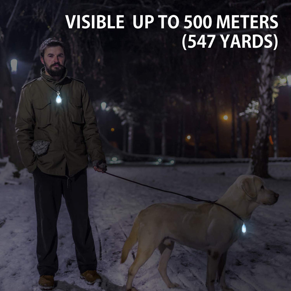 Novkin dog light with three modes offering flexible visibility for different environments.