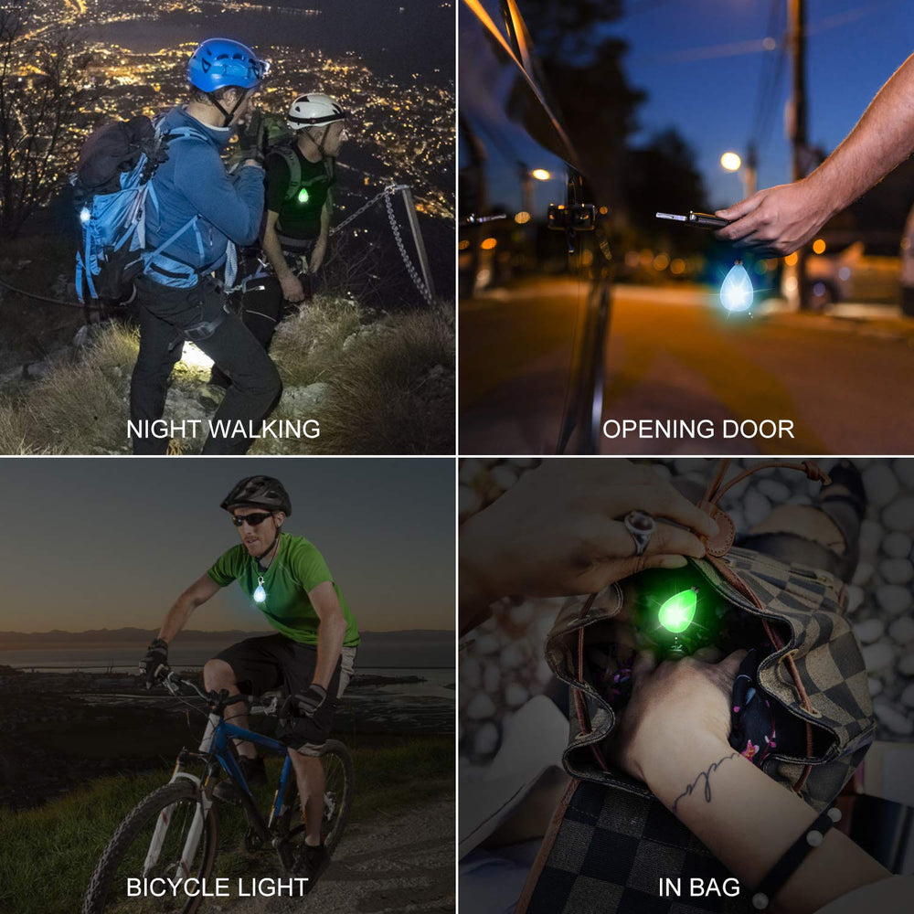 Novkin LED light with waterproof carabiner ready for rainy hikes and outdoor adventures.