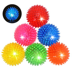 Novkin LED light-up dog ball 6-pack glowing for night fetch
