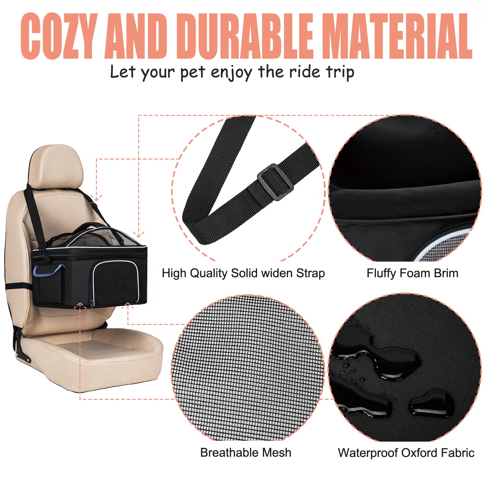 NOVOLAB portable travel bed ready for outdoor trips or vet visits