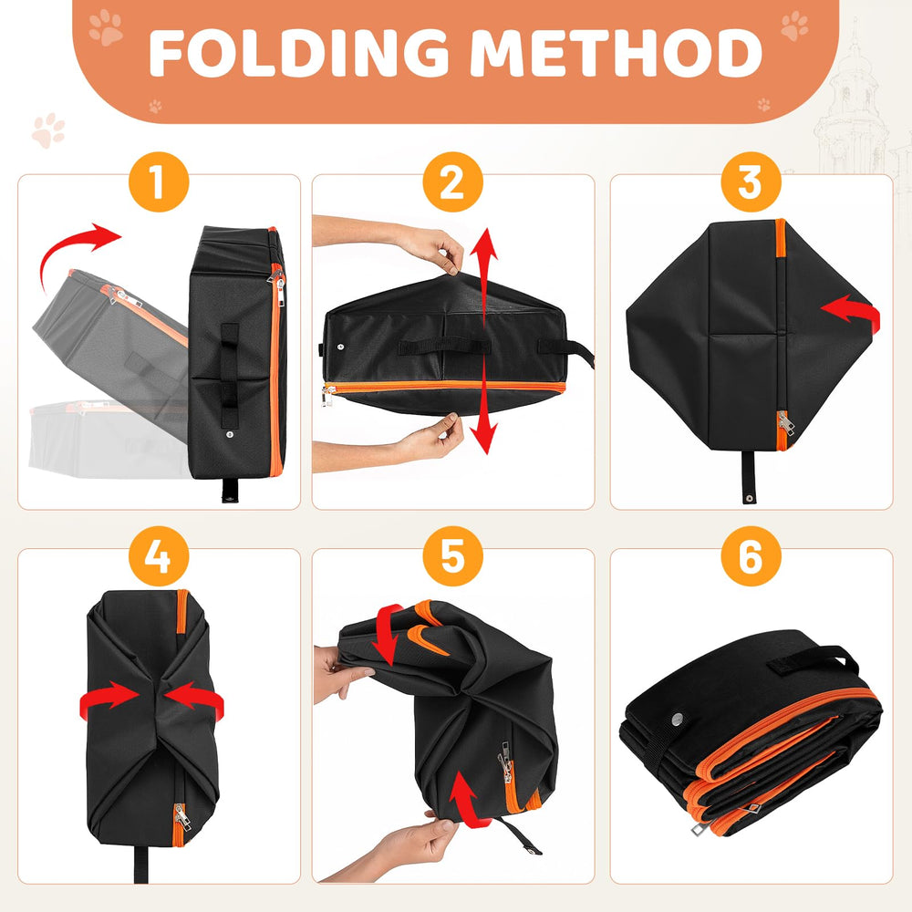 NOVOLAB cat travel litter box in-car setup for quick trips