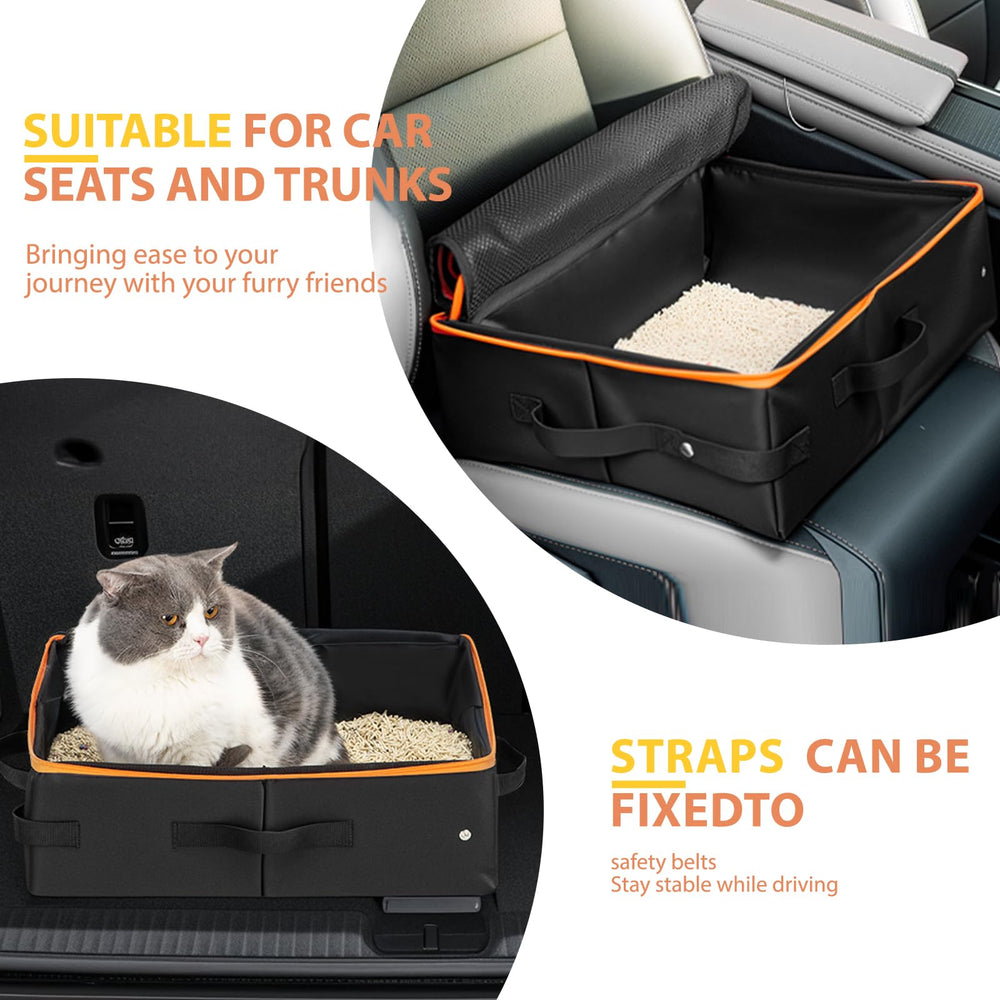 NOVOLAB cat travel litter box scoop and collapsible bowl included