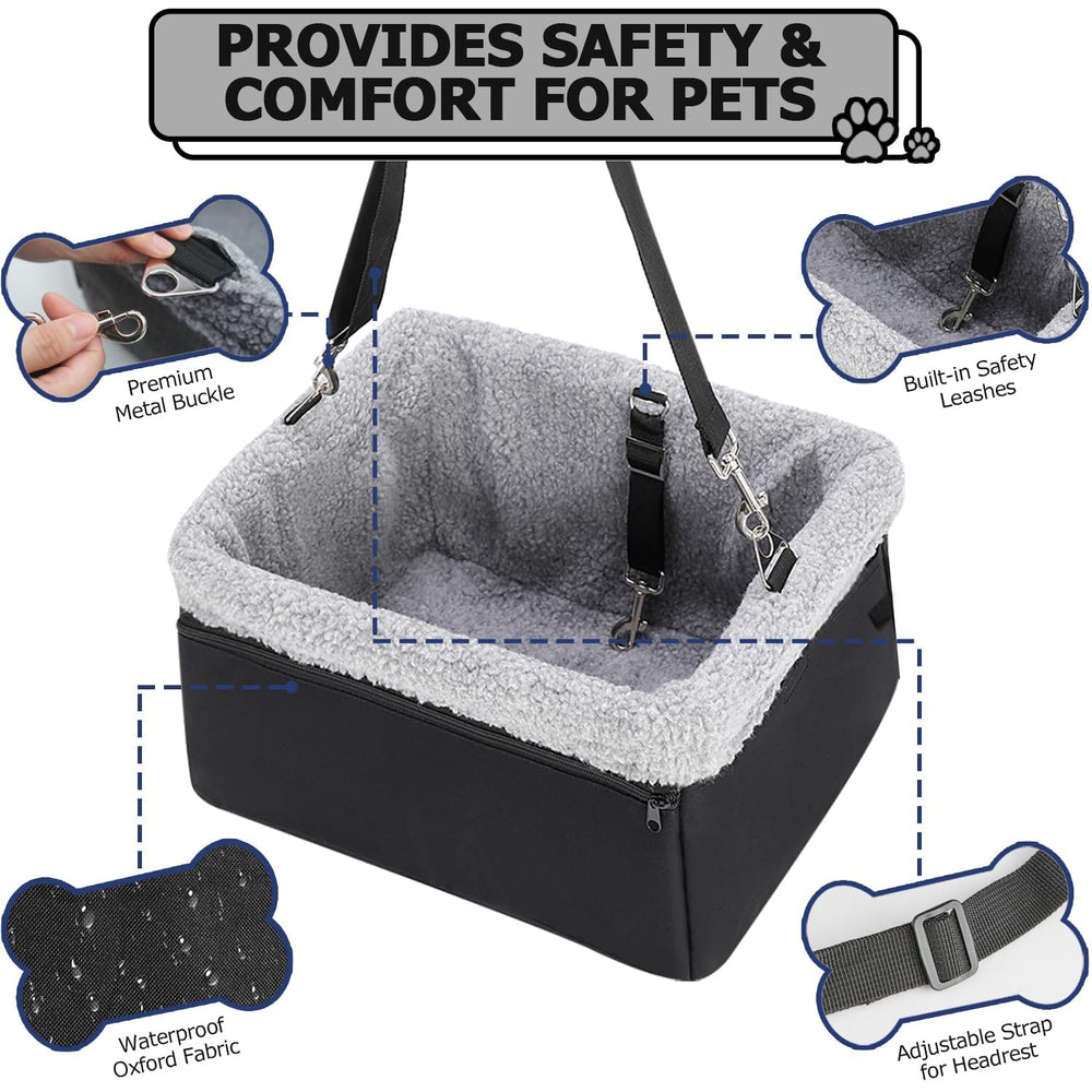 NOVOLAB Dog Car Seat folds flat for easy storage