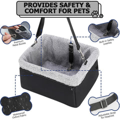 NOVOLAB Dog Car Seat folds flat for easy storage