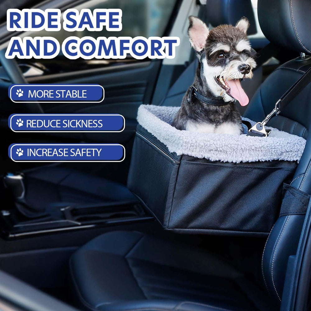 NOVOLAB Dog Car Seat inner metal frame for sturdy support