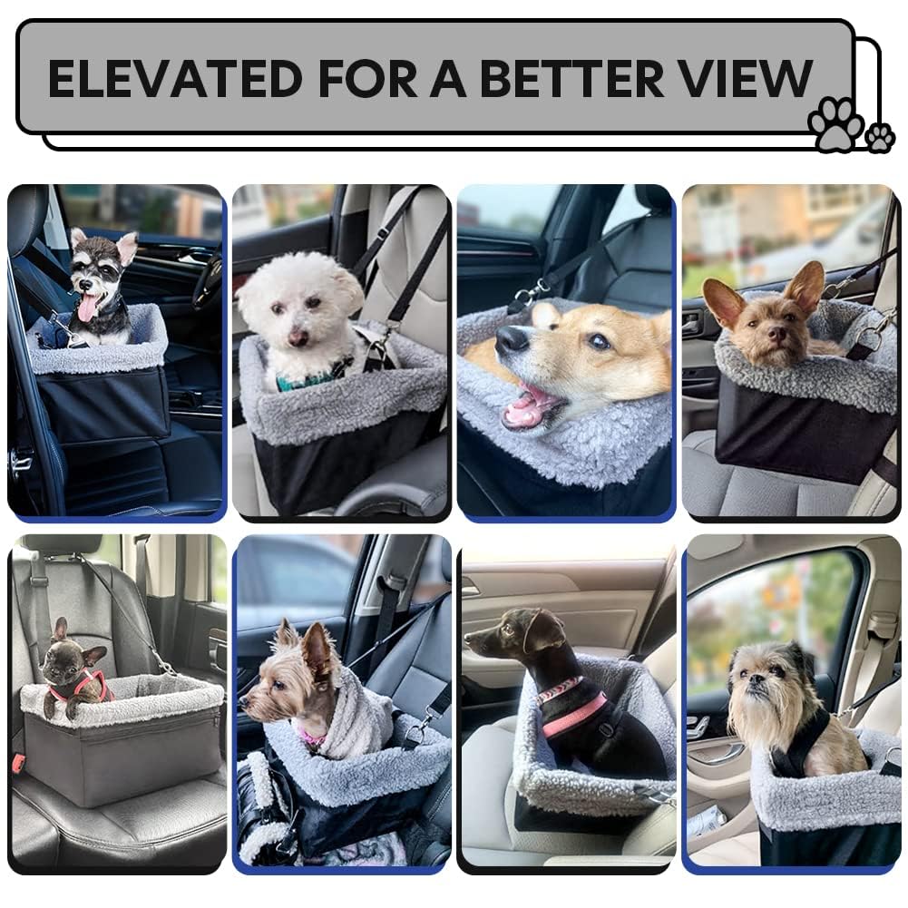 NOVOLAB Dog Car Seat plush edges provide soft resting area
