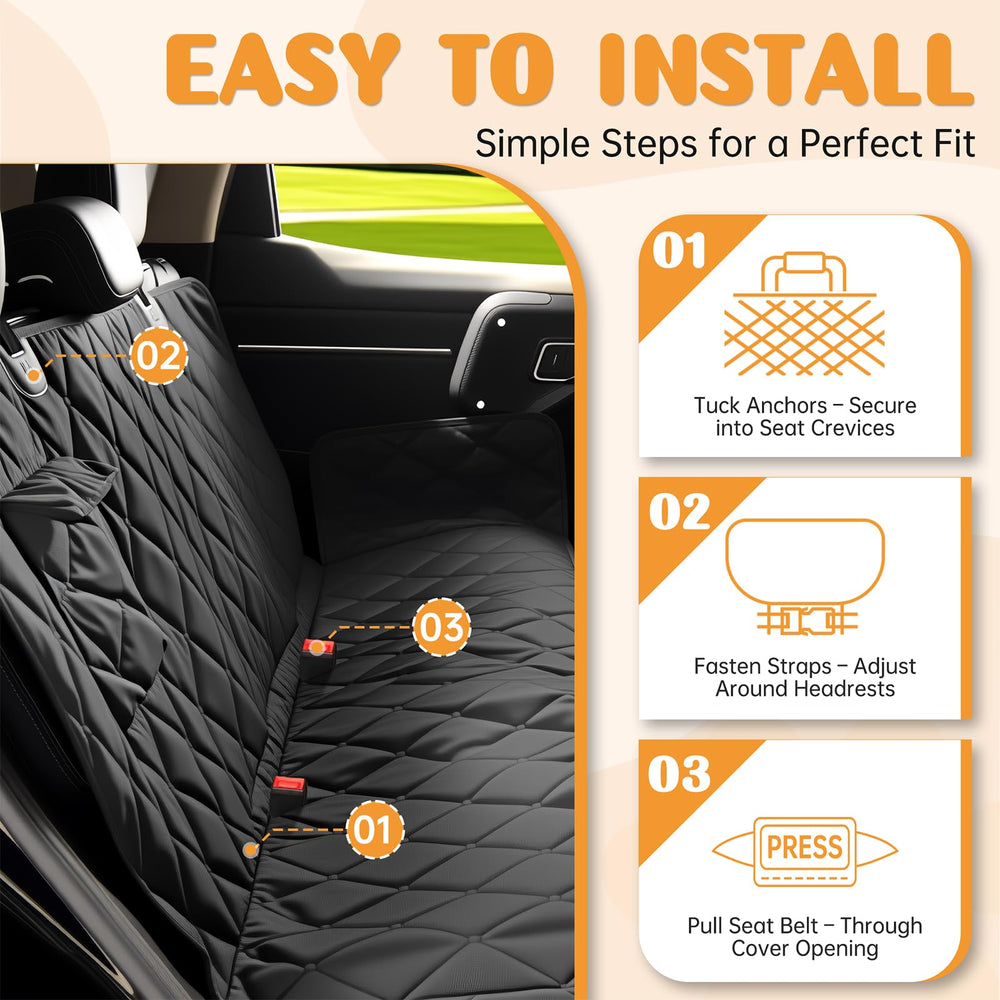 Novotopia dog seat cover installation video guides quick setup for busy drivers