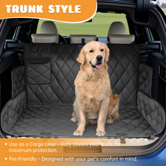 Novotopia dog seat cover soft fabric layer cushions pets during rides with extra comfort