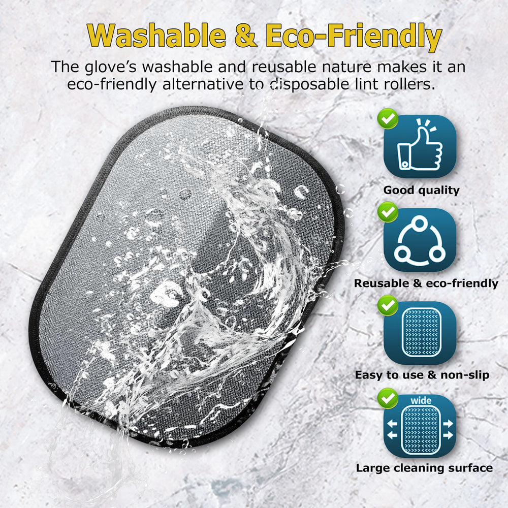 NoWoof larger size glove coverage for faster, more efficient cleaning
