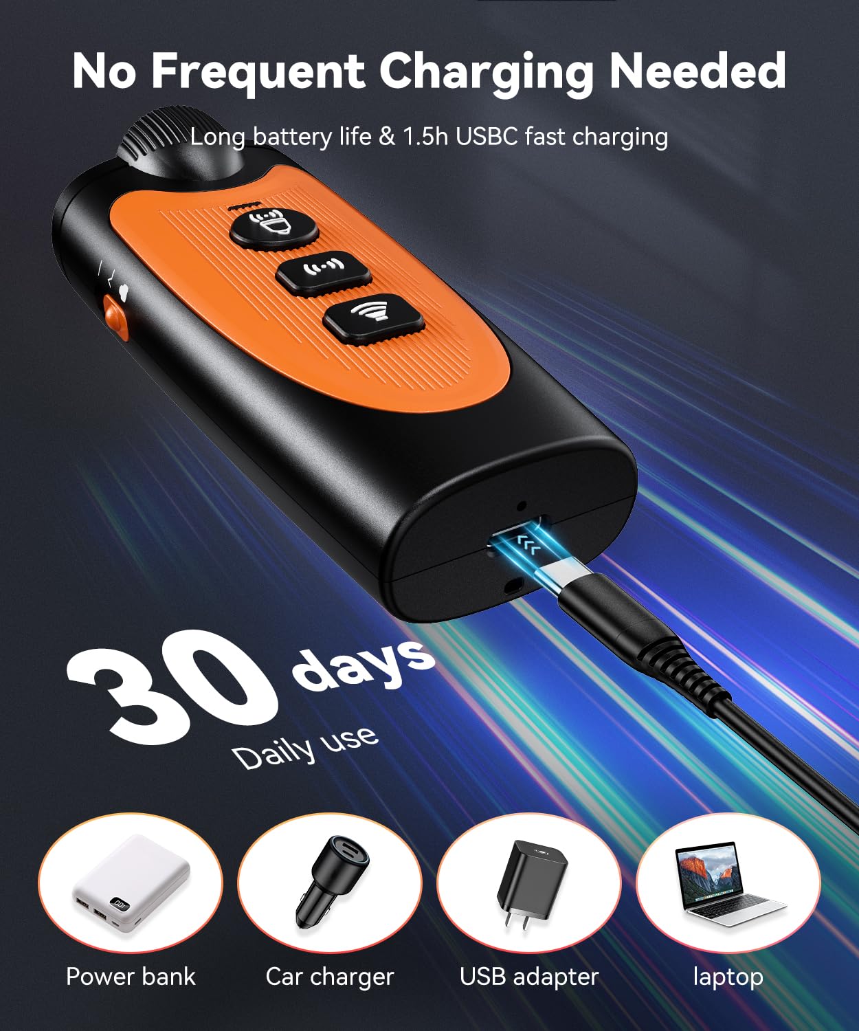 NoxLumina pocket-sized design fits in hand or bag.