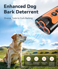 NoxLumina bark deterrent device with three ultrasonic heads for broader coverage.