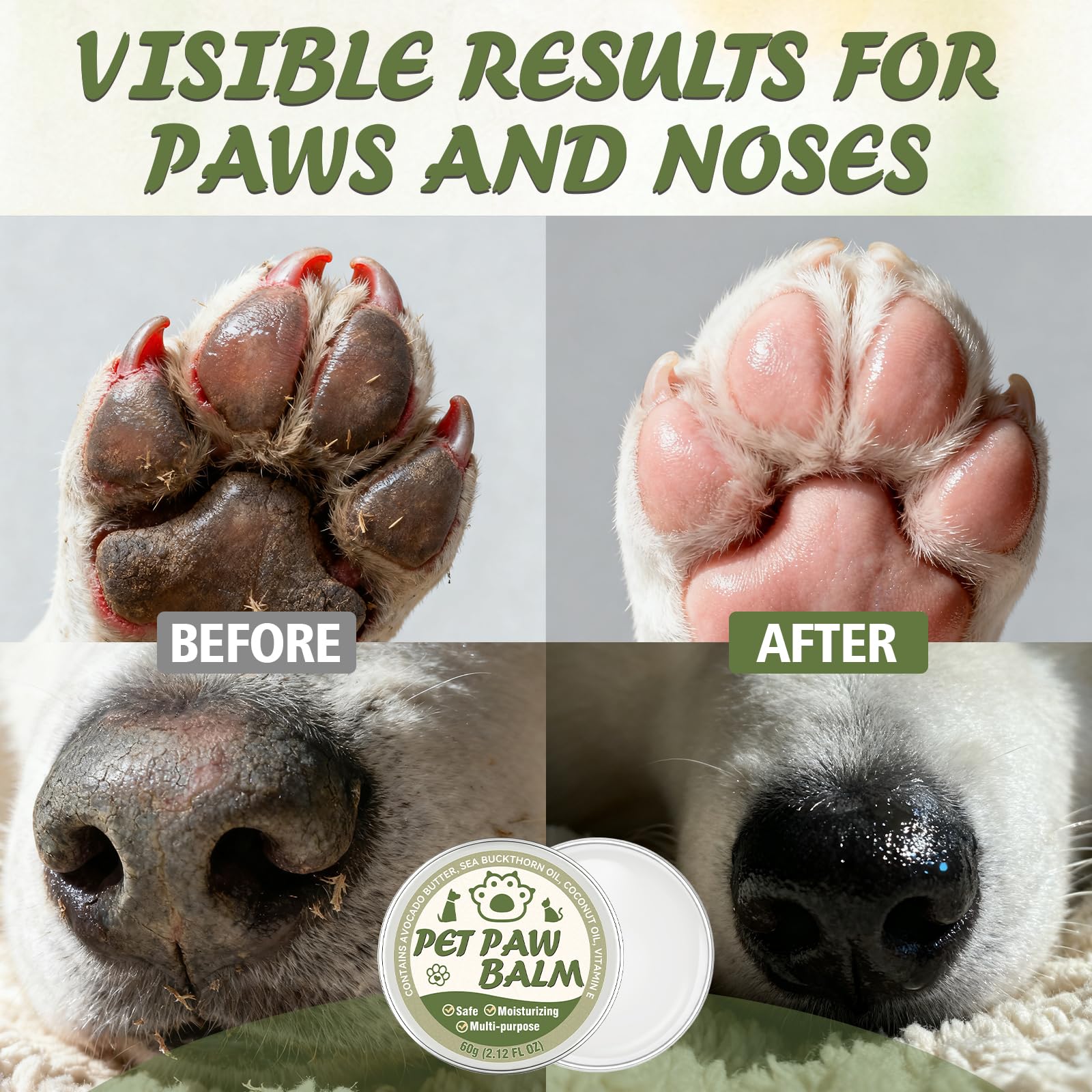 Nozerix paw balm applied to an elbow area for dry skin relief.