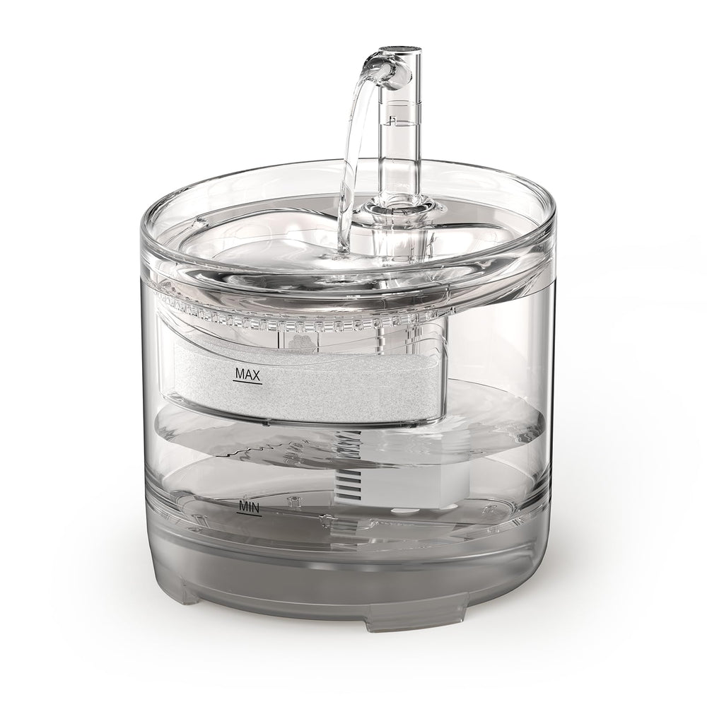 NPET WF050TP transparent tank view showing water level for easy monitoring