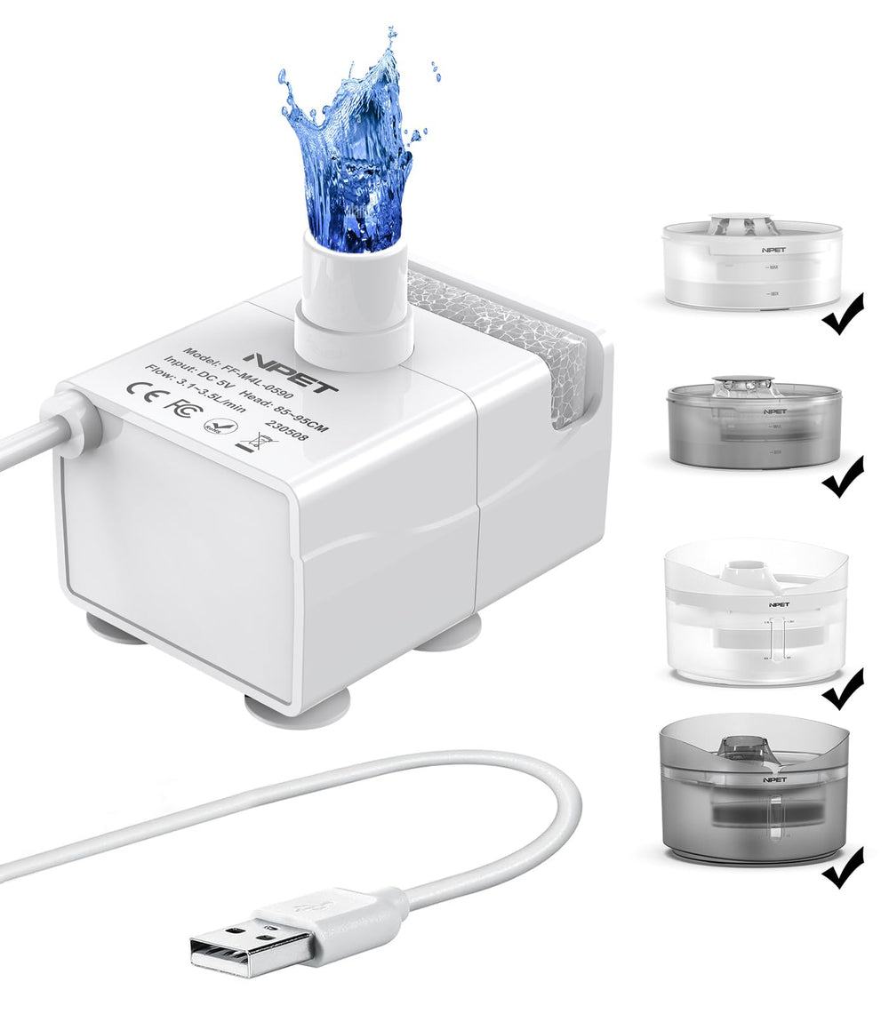 NPET DF10 170oz capacity image highlights the large reservoir for multiple pets