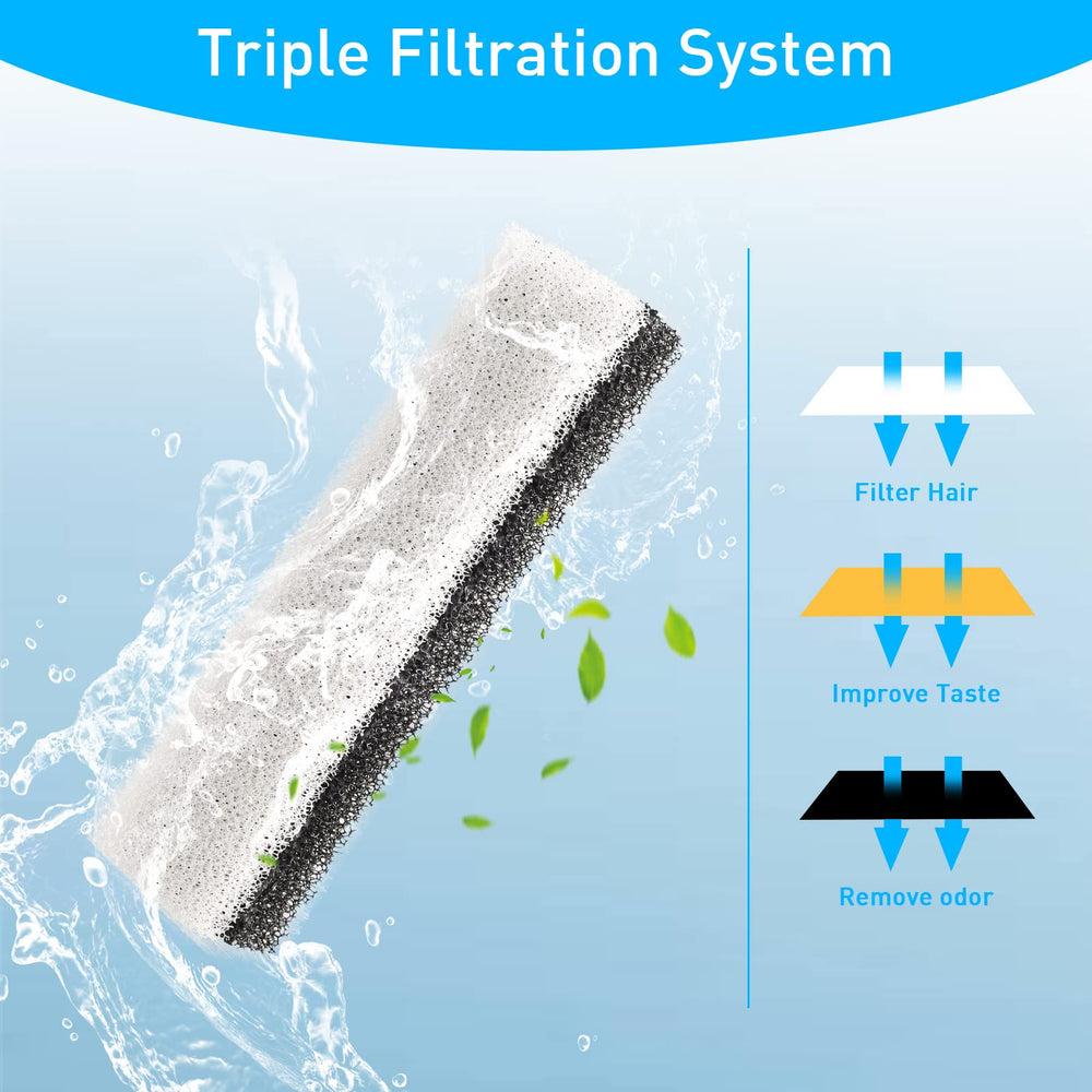 NPET WF020TP filter close-up; high-density carbon enables multi-stage filtration.