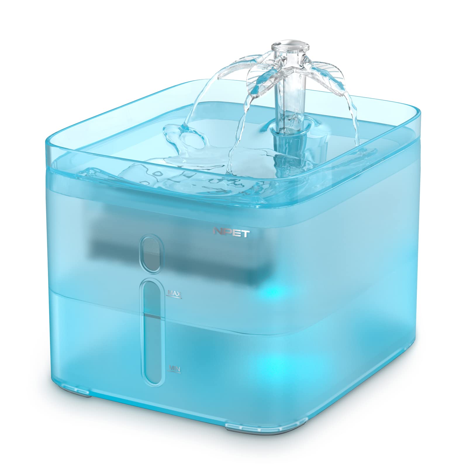 NPET WF020TP water fountain view; keeps hydration ready for pets.