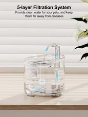 NPET WF050TP replacement faucet kit shown for adjustable height and easy setup.
