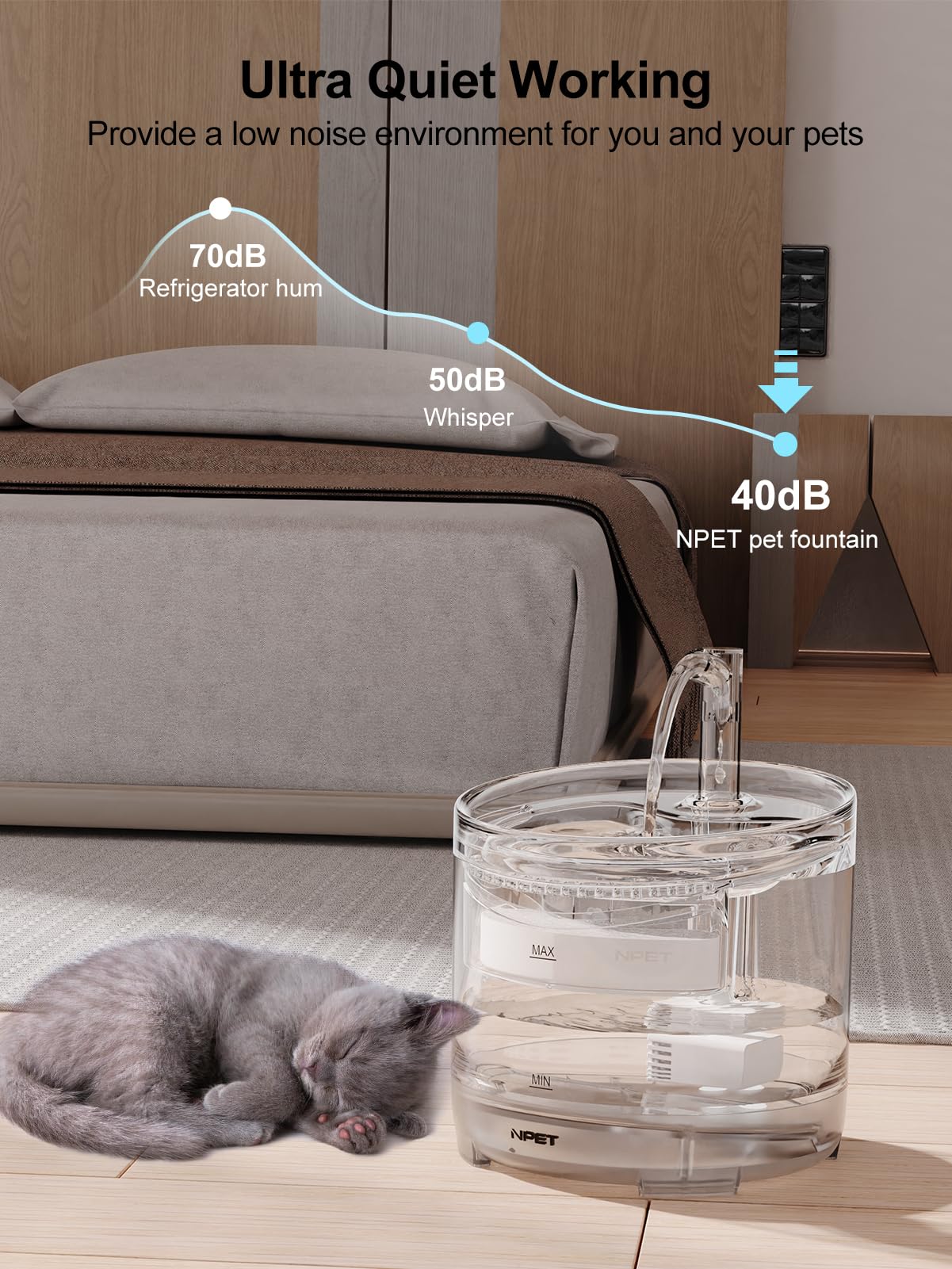 NPET WF050TP four replacement filters promote fresh-tasting water.
