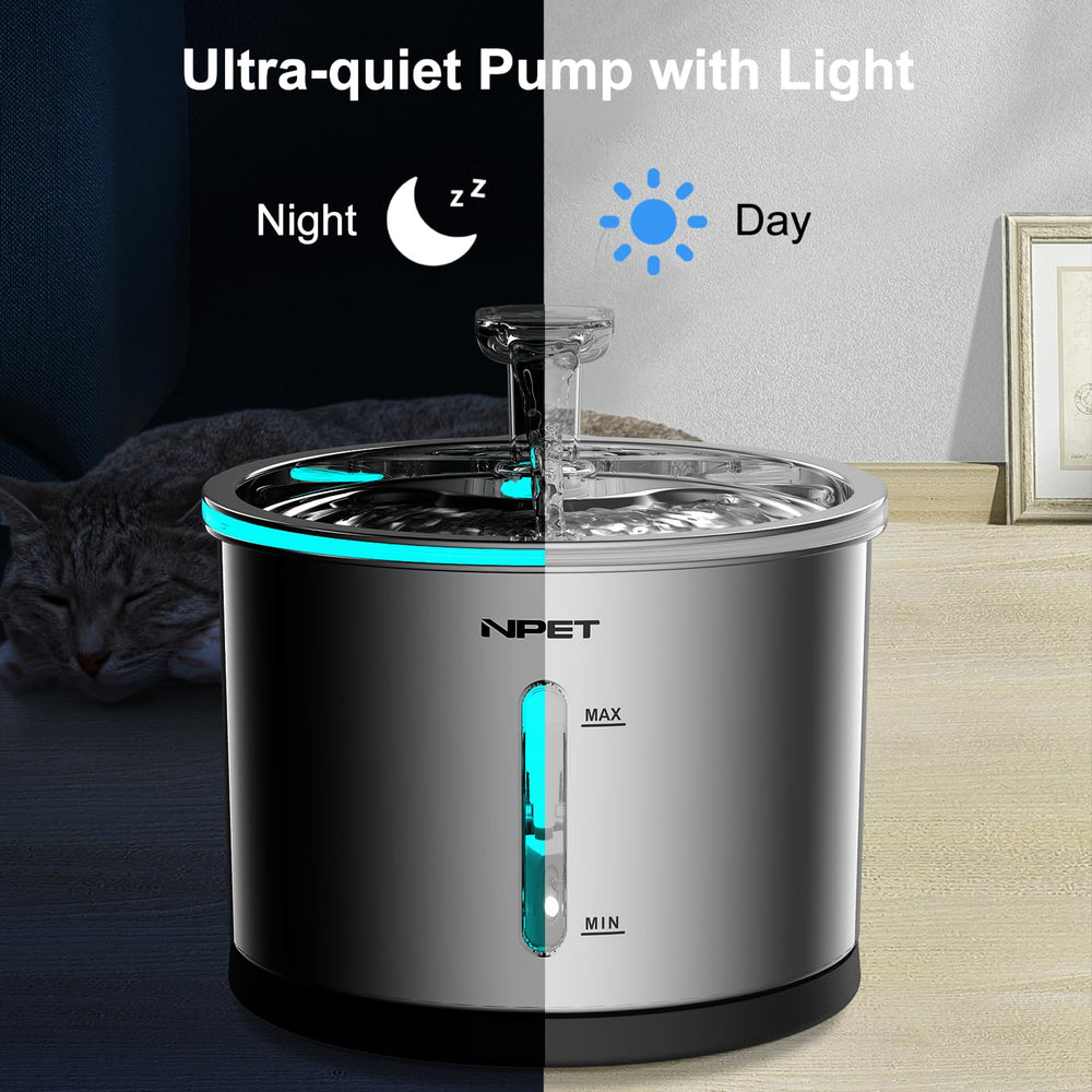 NPET WF210 50oz capacity indicates ample water for multiple pets