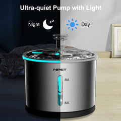 NPET WF210 50oz capacity indicates ample water for multiple pets