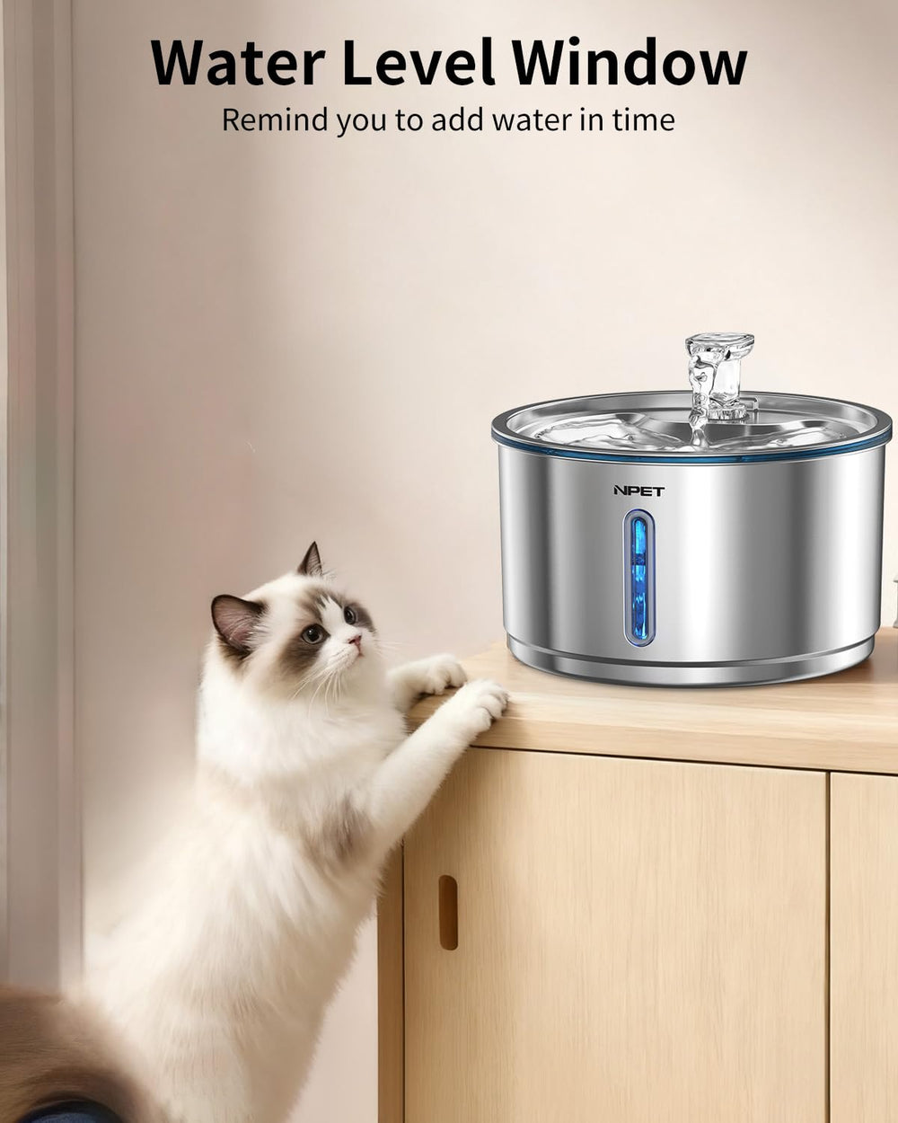 NPET WF210Plus dishwasher-safe components simplify cleanup routines.