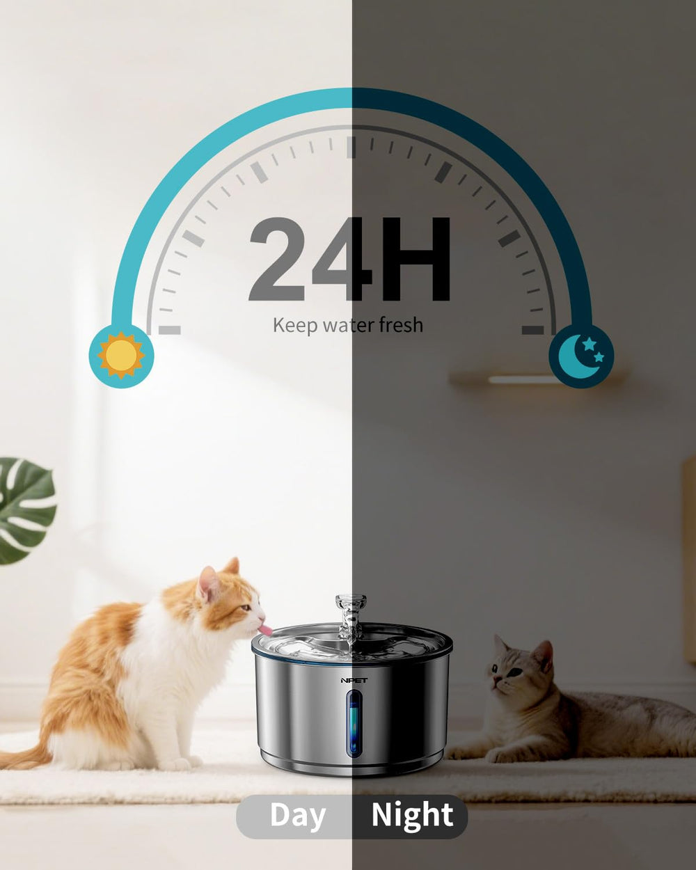 NPET WF210Plus filtration stack signals five-layer filtration for fresher water.