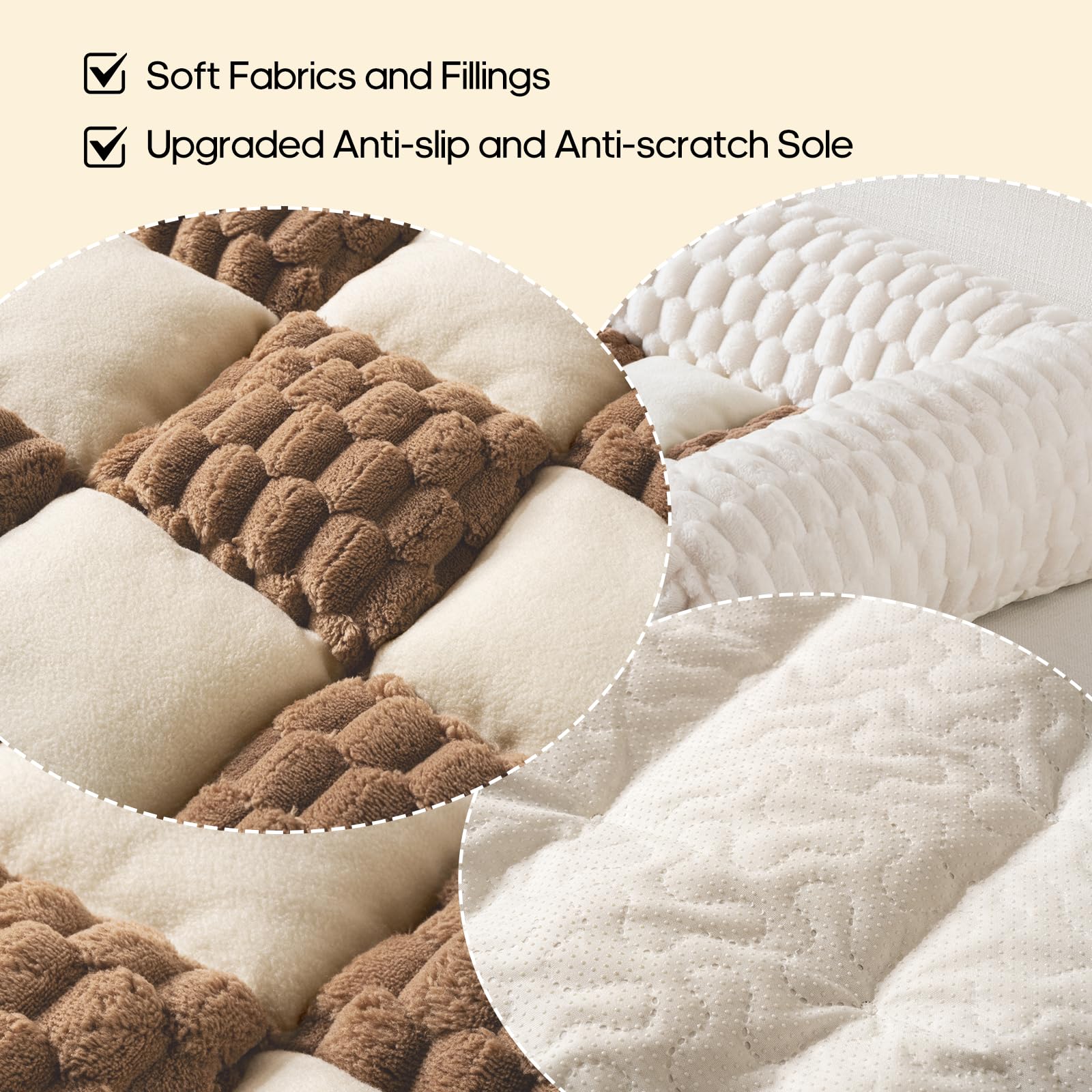 Npetrsnug grippy-silicone-dots-bottom prevents sliding on furniture or car seats.