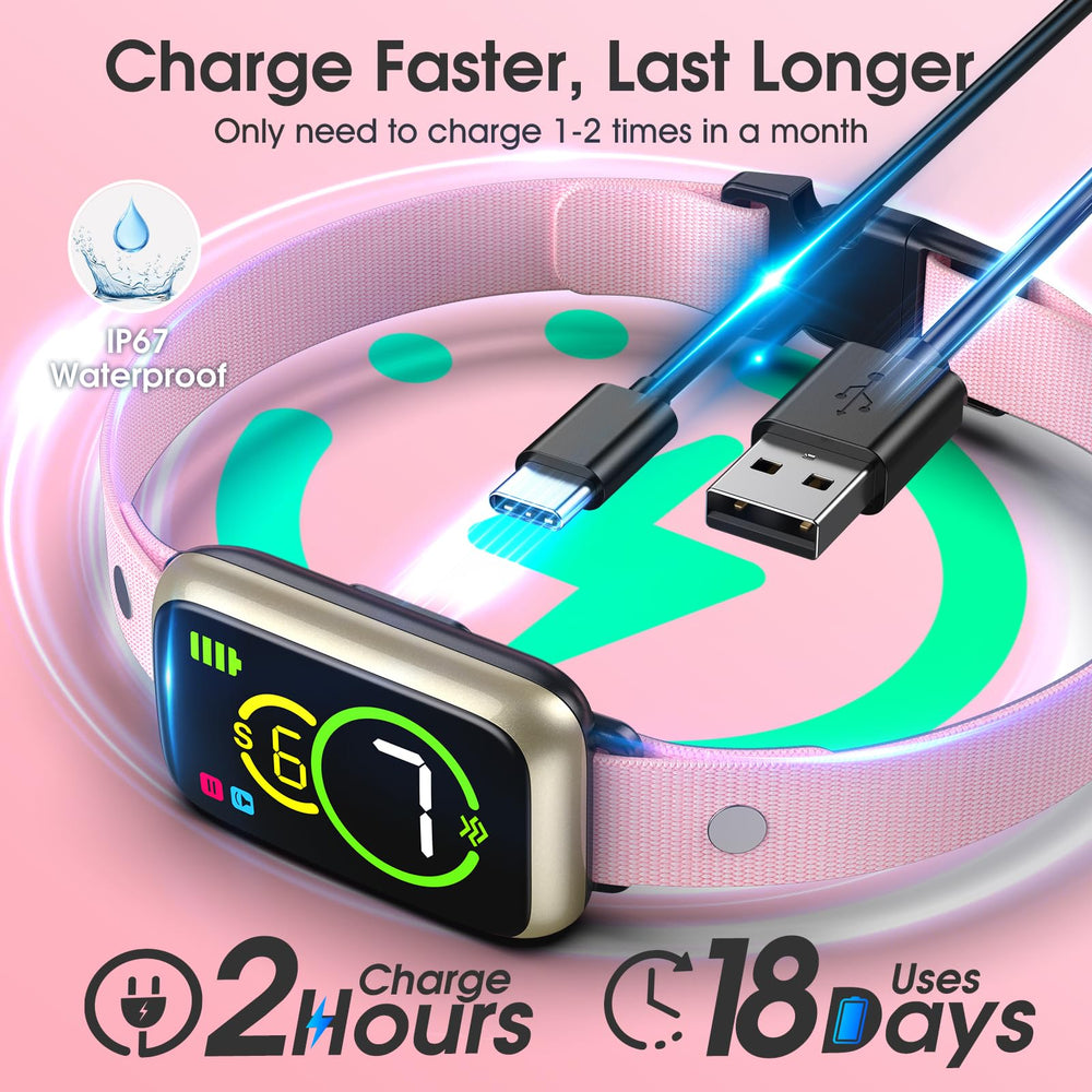 NQQHNN 1S stop barking collar flash-sec fast charge for quick power in use